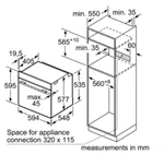 תנור בנוי 60 ס"מ סימינס HB774G1B1 3