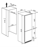 יחידת מקרר משולב מקפיא לואיס 75 ס"מ בר מים אינטגרלי 2