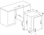 מדיח סמג אינטגרלי 60 ס"מ STL272D 2