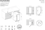 מקרר יין אינטגרלי Dunavox DAUF-32.78 4