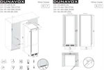 מקרר יין אינטגרלי Dunavox DX-143.468 2