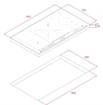 כיריים אינדוקציה 90 ס"מ Flex Slide IZS97630 תקה 3