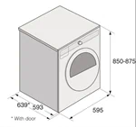 מייבש כביסה 8 ק"ג T408HD.S- HEAT PUMP 4