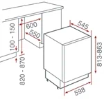 מקפיא אינטגרלי מתחת לשיש TEKA RSF41150 2