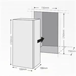 מקרר/מקפיא וורסיטילי הייסנס RM40W/RM40S 3