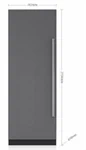 מקפיא אינטגרלי 76 ס”מ ICBIC-30FI - SUB ZERO 2