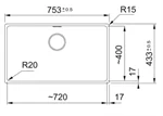 כיור גרניט 80 ס"מ מאריס MRG 210-72 3