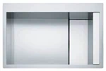 כיור הש 80 ס"מ נירוסטה CLV 210 (Black) Crystal Line פרנקה