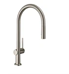 ברז מטבח נשלף טאליס בתוספת SBOX נירוסטה 72801800 HANSGROHE
