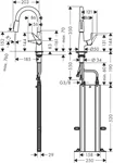 ברז מטבח נשלף S 160 טאליס כרום 73850000 HANSGROHE 2