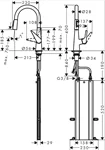 ברז מטבח נשלף טאליס S סלקט 200 כרום 73851000 HANSGROHE 2