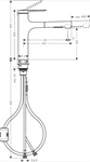 ברז מטבח נשלף 160 M33 זסיס שחור מט HANSGROHE 74801670 2
