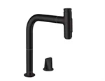 ברז מטבח נשלף מסדרת M71 שחור מט HANSGROHE 73818670