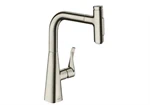 ברז מטבח נשלף מטריס סלקט פייה 24 ס"מ נירוסטה HANSGROHE 73817800