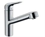 ברז מטבח נשלף פוקוס M42 כרום HANSGROHE 71814000