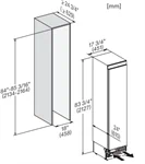 מקפיא אינטגראלי 45 ס"מ מילה F2413VI 2