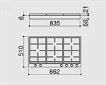 כיריים גז 90 ס"מ 1PBF95 Barazza 2
