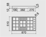 כיריים גז 90 ס"מ 1PLB5 Barazza 2