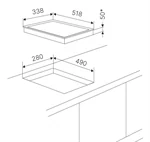 כיריים גז דומינו 30 ס"מ קופרבוש VKGW3551.0SR-ES 2