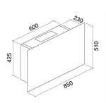 קולט אדים Falmec Cover Wall 85 7