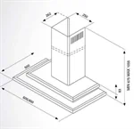 קולט אדים בומפני 90/60 ס"מ PLANETA 3