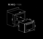מקרר יין בנוי אמפריאל 24בק' 45 ס"מ SC60TT 2