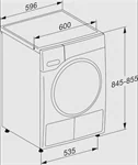 מייבש כביסה 8 ק"ג HEAT PUMP מילה TWC640WP 3