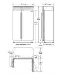 ICBCL4850SID מקרר+מקפיא 122 ס"מ מים וקרח פנימי SUBZERO 4