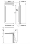ICBCL3650RID מקרר 91 ס"מ B.I חיפוי נירוסטה SUBZERO 3