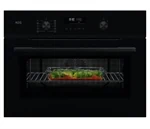 תנור משולב מיקרוגל 45 ס"מ שחור NKK6N501B AEG