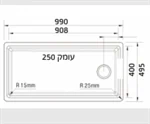 כיור אינטאוס 100 גרניט 2