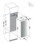 מקרר יין אינטגרלי בינוני Dunavox DVH-70.185DB.TO 2