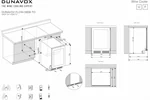 מקרר יין אינטגרלי בינוני Dunavox DAUF-39.119DB.TO 2
