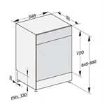 מדיח כלים נירוסטה 60 ס"מ מילה G5632 SC CLST 3
