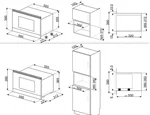 מיקרוגל סמג משולב גריל 38 Linea MP122B3 3
