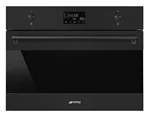 תנור מיקרוגל 45 SMEG שחור מט Classica SOA4302M1N
