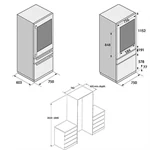 מקרר ומקפיא 200X75 אינטגרלי אסקו RFN2826S 4