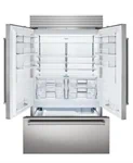 ICBCL4850UFDID מקרר+מקפיא 122 ס"מ B.I דלת צרפתית נירוסטה