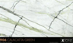 משטח פורצלן מעובד-Calacatta Green906-מבריק