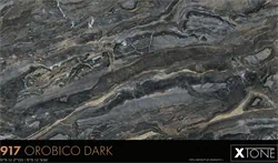 משטח פורצלן מעובד-Orobico Dark917-מבריק