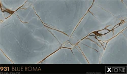 משטח פורצלן מעובד-Blue Roma 931-מבריק