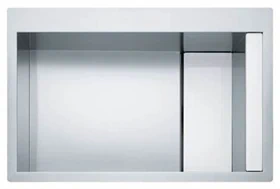 כיור הש 80 ס"מ נירוסטה CLV 210 (Black) Crystal Line פרנקה