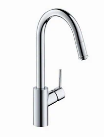 ברז מטבח וריארק עם פייה נשלפת 14853000 HANSGROHE