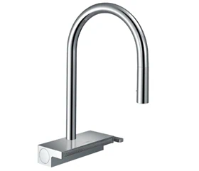 ברז מטבח נשלף כרום 73831000 - Aquno select 250 HANSGROHE