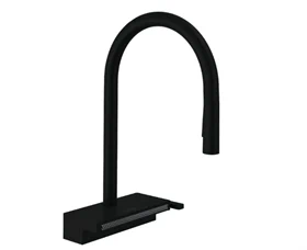 ברז מטבח נשלף שחור מט 73831670 - Aquno select 250 HANSGROHE