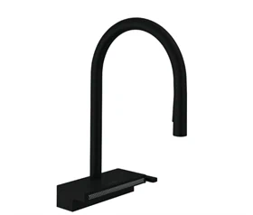 ברז מטבח נשלף שחור מט 73837670 - Aquno select 250 HANSGROHE