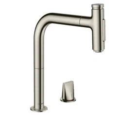 ברז מטריס סלקט נירוסטה 200 ללא ידית 73819800 HANSGROHE