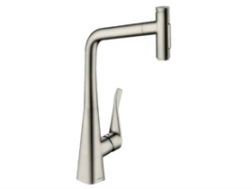 ברז מטבח נשלף מטריס סלקט פייה 33 ס"מ נירוסטה HANSGROHE 73816800