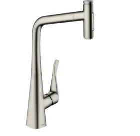 ברז מטבח נשלף מטריס סלקט פייה 33 ס"מ נירוסטה HANSGROHE 73820800