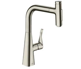 ברז מטבח נשלף מטריס סלקט פייה 24 ס"מ נירוסטה HANSGROHE 73822800